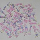 Scrapbooking Chipboard Fun Serif Alphabet - Summer Stripes