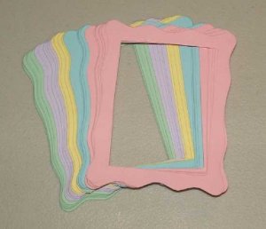Scrapbooking Sizzix Jelly Frames - Pastel Colors