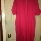 WOMEN PINK CHECKED COLLAR SHIRT DRESS SZ LARGE