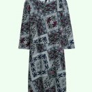 SZ 18 BLACK NAVAJO DOUBLE LAYER ATTACHED JACKET SLEEVE DRESS SZ 16