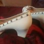 SZ 9.5 MEDIUM WHITE DIOMOND STUDS HEELS