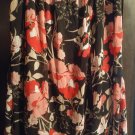SZ 18W PINK & BLACK FLOWER SKIRT