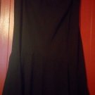 SZ 18 BLACK FAUX SUEDE LONG SKIRT