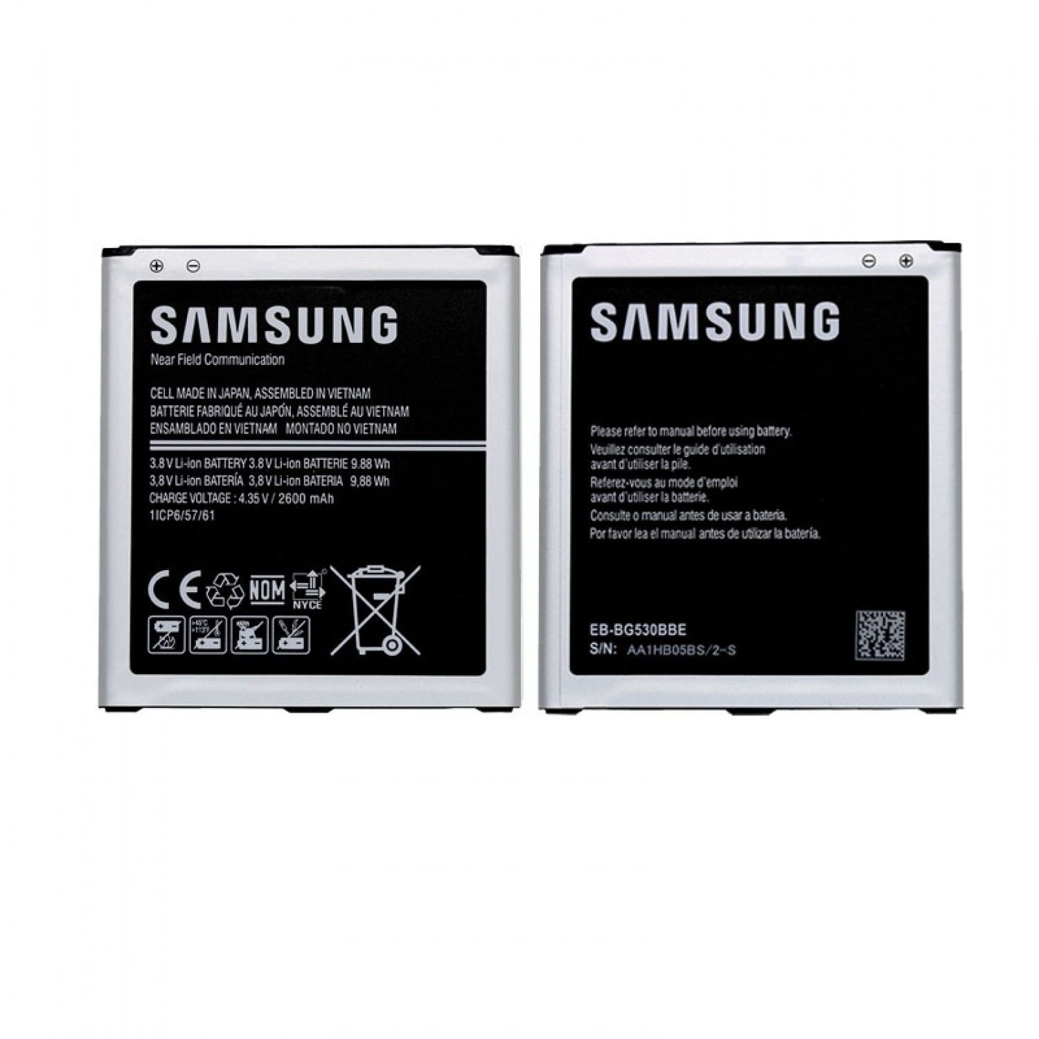 Replacement Battery 2600MAH For Samsung Galaxy Grand Prime J3 J5 G530 G530F