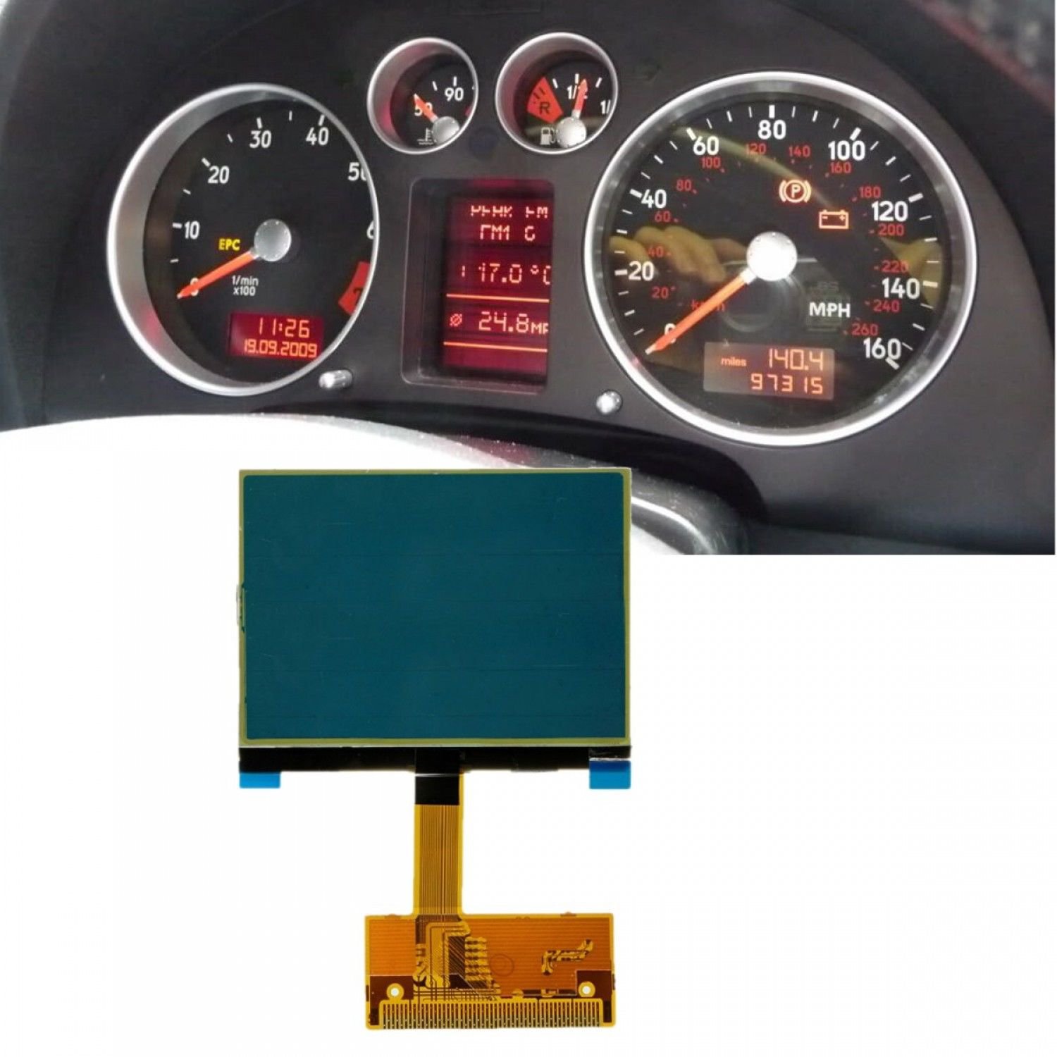 Clear Pixel LCD Display Screen Pantalla For Audi TT 8N Series Jaeger A6 A4 A3 TT