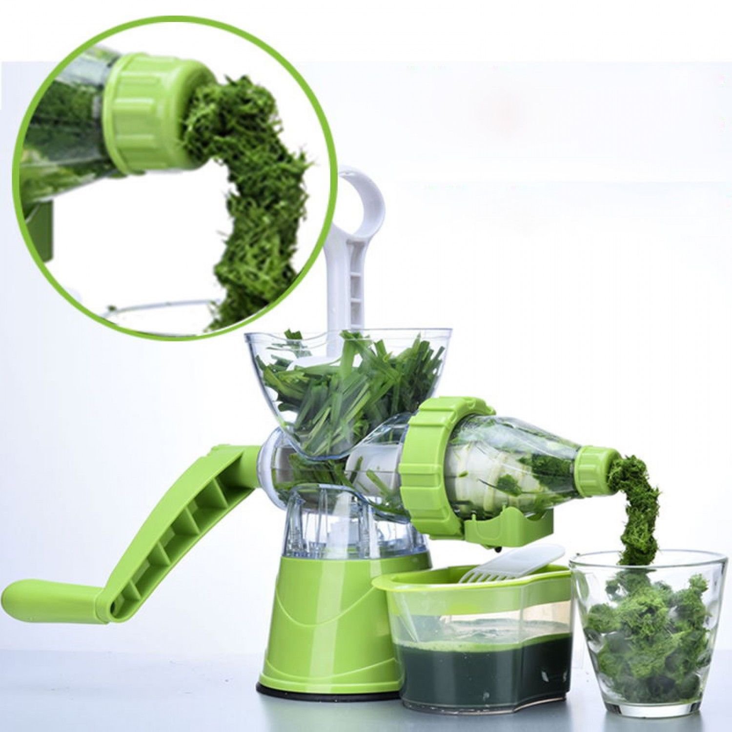 Multifunction Portable DIY Manual Juicer Fresh Apple Orange wheatgrass