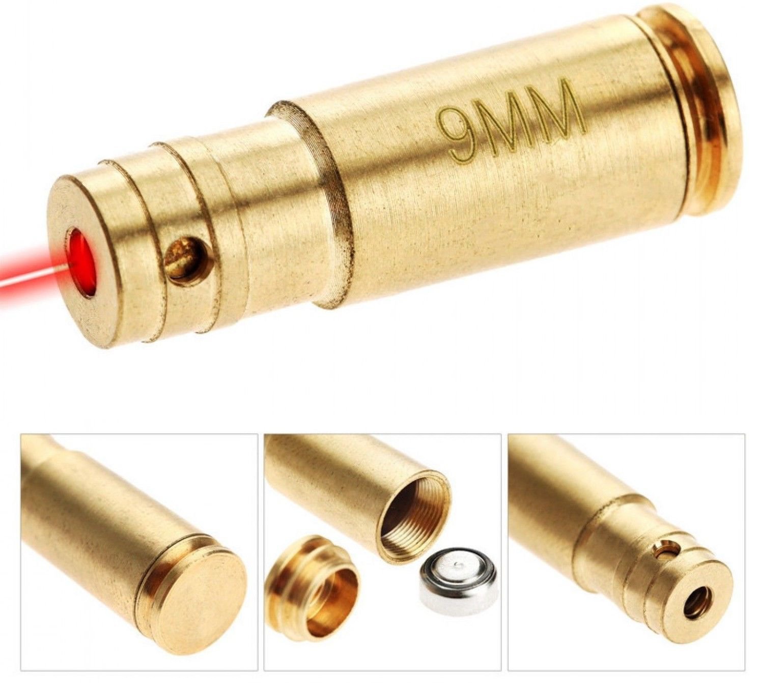 Laser Sighter 9mm Red 9MM Bullet Laser Laser Ammo Cartridge/Scope/Pistol