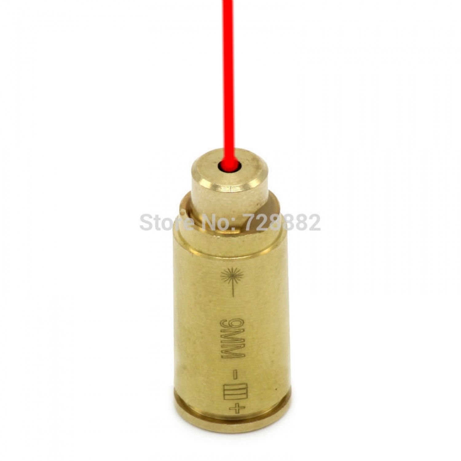 9mm Red Dot Laser Sight  Bore Sighter Cartridge Brass Bullet Shaped