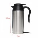 Car Based Heating Stainless Steel Cup Kettle Travel Trip Coffee Tea Heated Mug