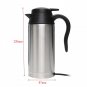 Car Based Heating Stainless Steel Cup Kettle Travel Trip Coffee Tea Heated Mug