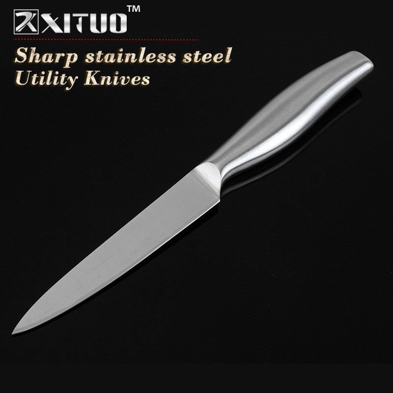5" Inch Kitchen Knife Sharp Stainless Steel Paring Knife Meat Cleaver Steak