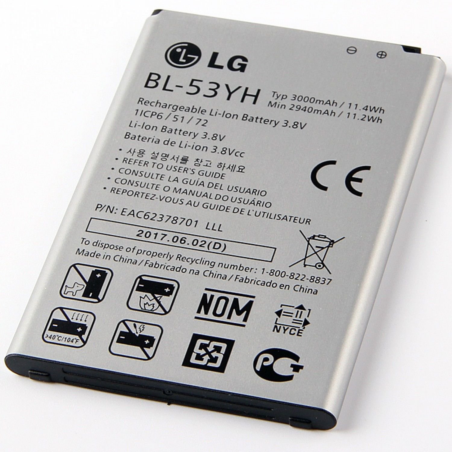 Original LG Battery for LG Optimus G3 D850 D851 D855 LS990 D830 VS985 F400
