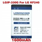 1600mAh Battery Replace For LG GM210 KF240 KF245 KF300 KF305 KF330 KM380 Battery
