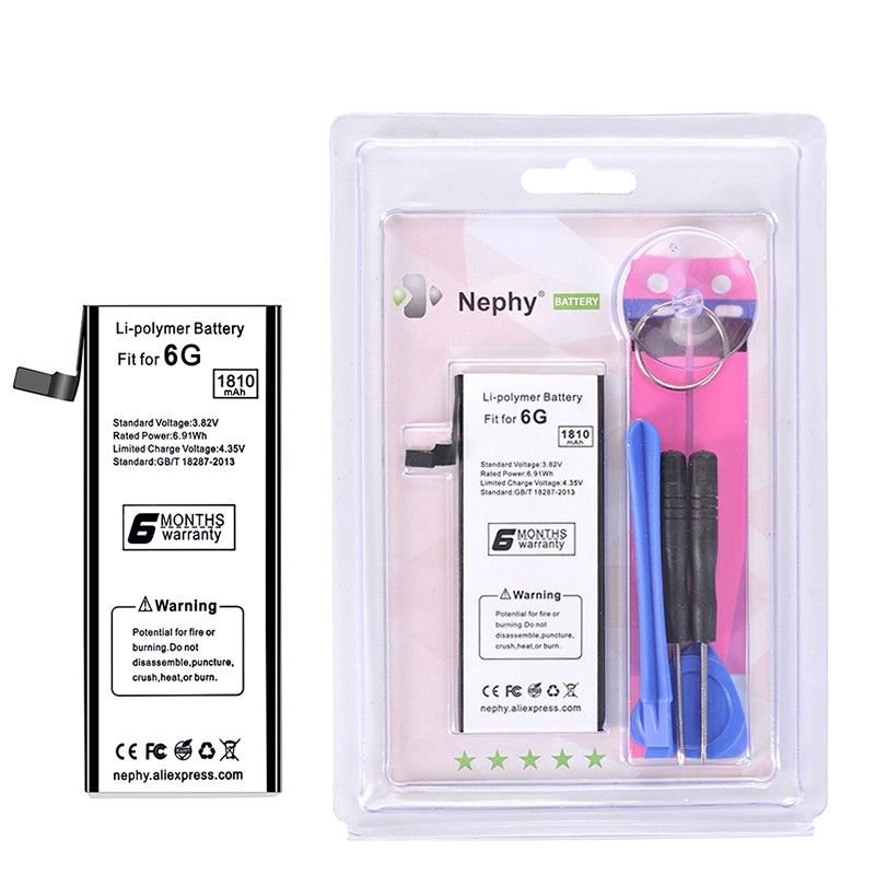 Battery For iPhone 6 6G Real Capacity 1810mAh With Machine Tools Kit Mobile