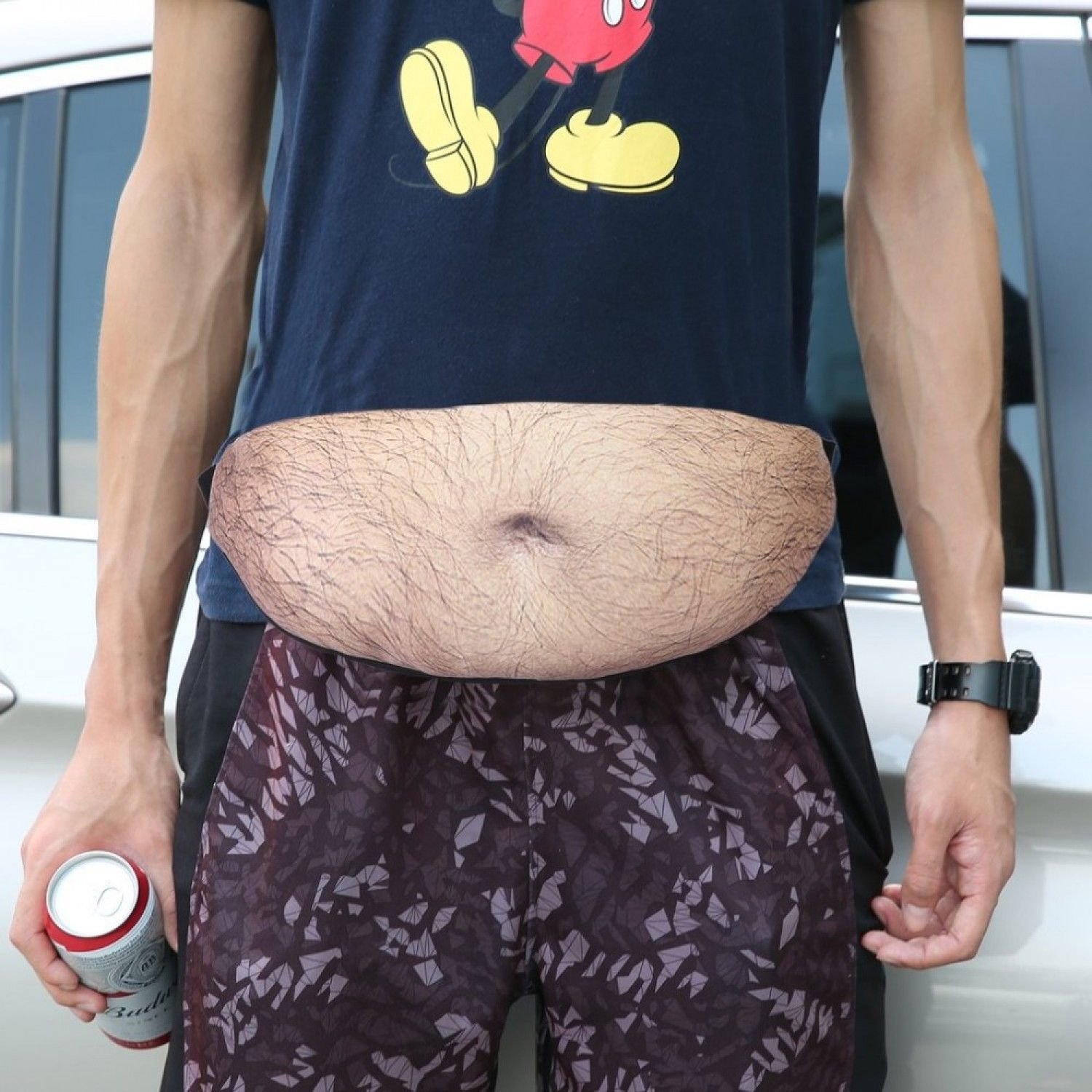 Fanny Pack waist bag dad Bag Dad bod Bags Flesh Colored Beer Fat Belly Dadbag