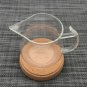 Handmade 250ml Clear Heat Resisting Single Layer Handle Tea Cup Pitcher Heat