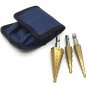 3pcs Hss Steel Titanium Step Drill Bits 3-12mm 4-12mm 4-20mm Step Cone Cutting
