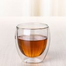 Technology 80ml Clear Double Wall Double Glassware Coffee Tea Cup Glassware Milk