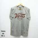 Vans retro red logo, Grey Premium Shirts