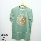 Volcom circle logo, green premium shirts