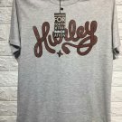 Hurley brown logo retro, grey premium shirts