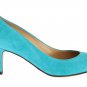 DOLCE & GABBANA BLUE SUEDE CLASSIC HEELS PUMPS
