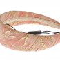 PINK GOLD BROCADE SILK HEADBAND