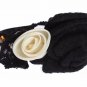 DIADEM HEADBAND TIARA WHITE ROSE CRYSTAL HAIR GOLD