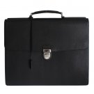 BLACK SAFFIANO LEATHER BRIEFCASE BAG