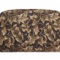 BROWN PATTERN CANVAS TOILETRY BAG