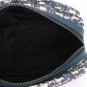 BLUE DOG PATTERN CANVAS TOILETRY BAG