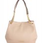 BEIGE JET SET LEATHER TOTE HANDBAG