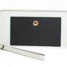 WHITE BLACK GREENWICH CONTINENTAL WALLET