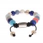 CZ AGATE HOWLITE AQUAMARINE 925 BRACELET