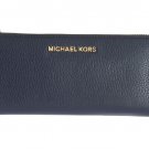 NAVY BLUE BEDFORD LEATHER WALLET