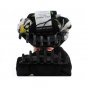 BLACK MULTICOLOR FLORAL CRYSTAL HAIR CLAW