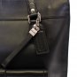 BLACK CHARLIE SADDLE LEATHER LARGE TOTE BAG