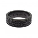 BLACK 925 STERLING SILVER RING