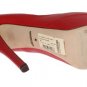 DOLCE & GABBANA RED LEATHER PLATFORM PUMPS