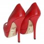 DOLCE & GABBANA RED LEATHER PLATFORM PUMPS