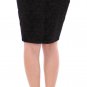 BLACK STRETCH STRAIGHT PENCIL SKIRT