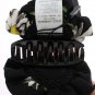 BLACK MULTICOLOR FLORAL CRYSTAL HAIR CLAW