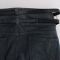 BLUE COTTON BLEND SLIM FIT HIGH WAIST JEANS