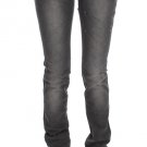 GRAY WASH COTTON BLEND SLIM FIT STRETCH JEANS
