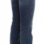 BLUE WASH COTTON BLEND SLIM FIT BOOTCUT JEANS