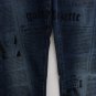 BLUE WASH COTTON BLEND SLIM FIT BOOTCUT JEANS
