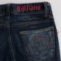 BLUE WASH COTTON BLEND SLIM FIT BOOTCUT JEANS