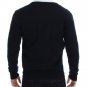 BLUE WOOL BUTTON DOWN LOGO CARDIGAN