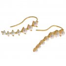 WHITE PEARL HOOK GOLD 925 SILVER EARRINGS WHITE PEARL HOOK GOLD 925 SILVER EARRINGS