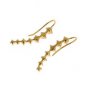 WHITE PEARL HOOK GOLD 925 SILVER EARRINGS